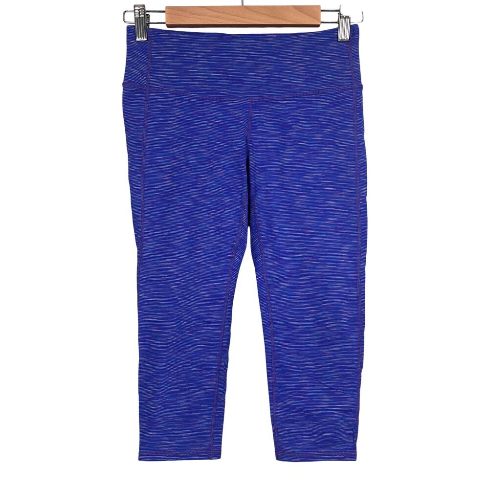 Athleta Womens S Athleisure High Rise Workout Yoga Space Dye Supplex Capri Pants